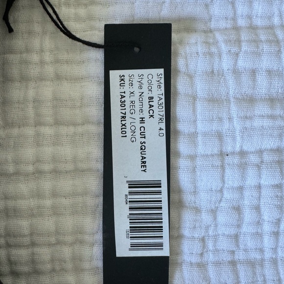 Ta3 Swim Hi Cut Squarey-Black Regular/Long Xl - Picture 5 of 6